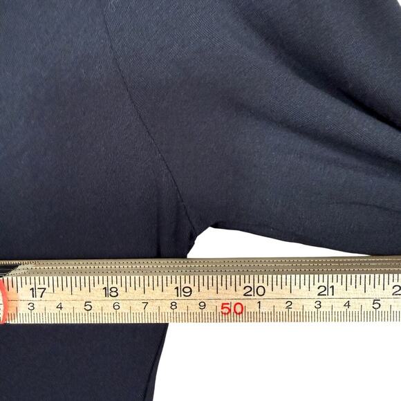 Boden Black Long Sleeve Dress | Deep V-Neck Ruched Waist Midi | Size 16/18R NWT - Picture 11 of 12